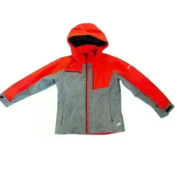 Boys Karbon Red Gray Ski Jacket Size 12, winter, snow, waterproof - Picture 1 of 7